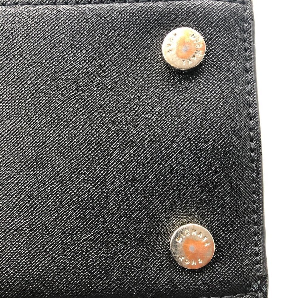 MK MICHAEL KORS  SELMA Saffiano Leather Black Gold detach strap 12.5 x 9 x 4.5" - Picture 16 of 16